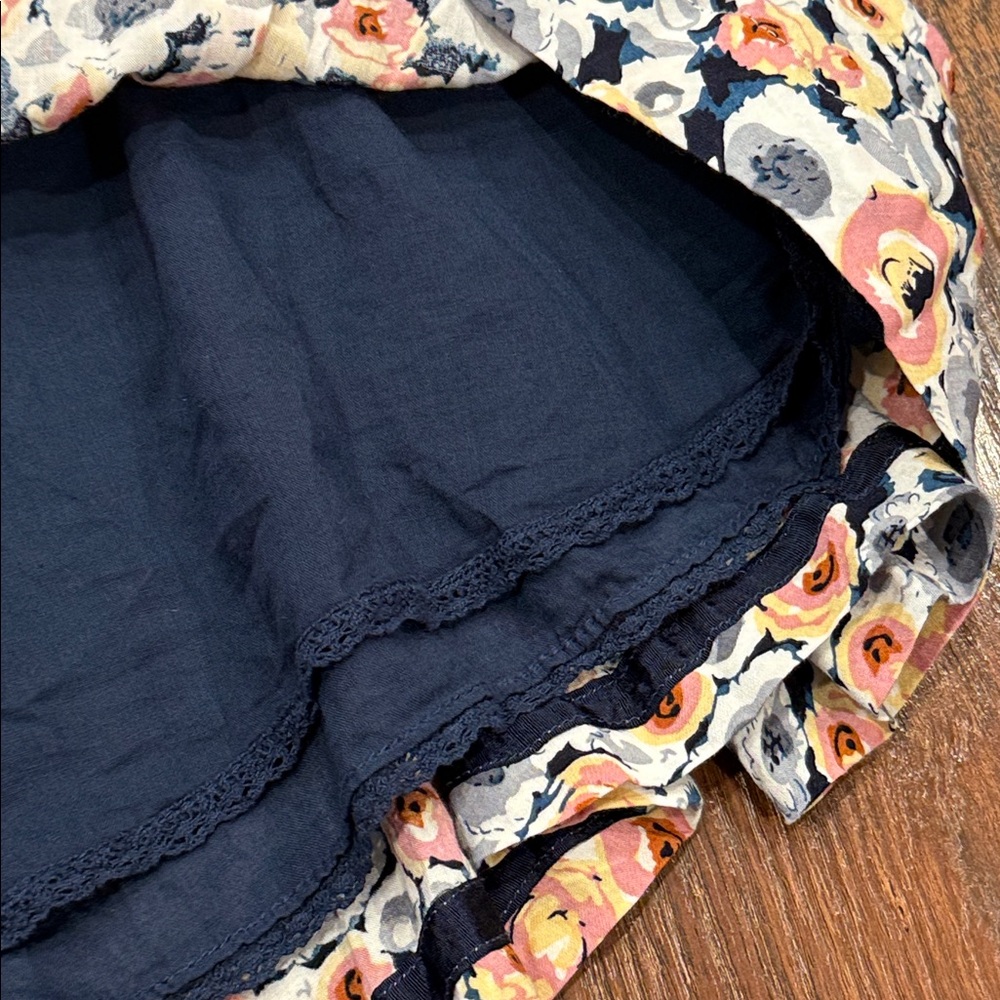DownEast Floral Midi Dress with Navy Accents - Picture 9 of 9